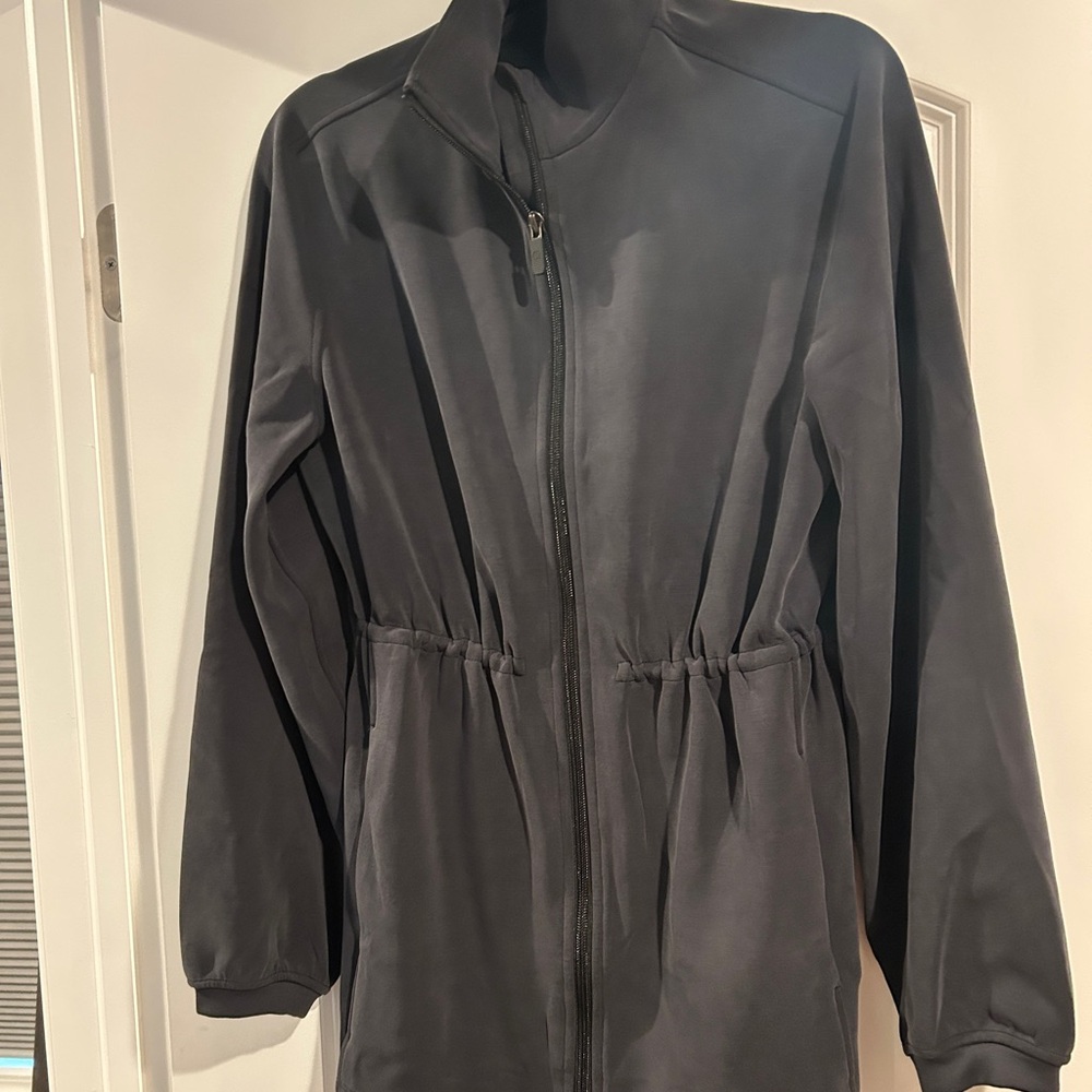 NWT Softstreme cinch waist full zip jacket